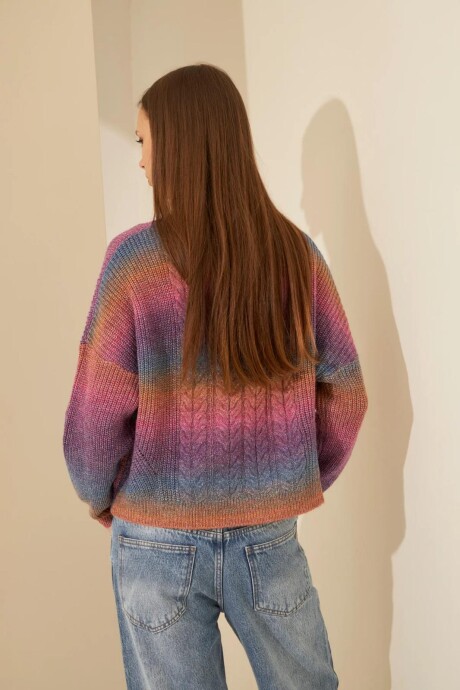 SWEATER SHAGGY MULTICOLOR