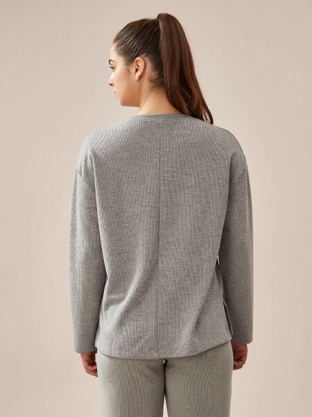 BUZO CLOE GRIS MELANGE C