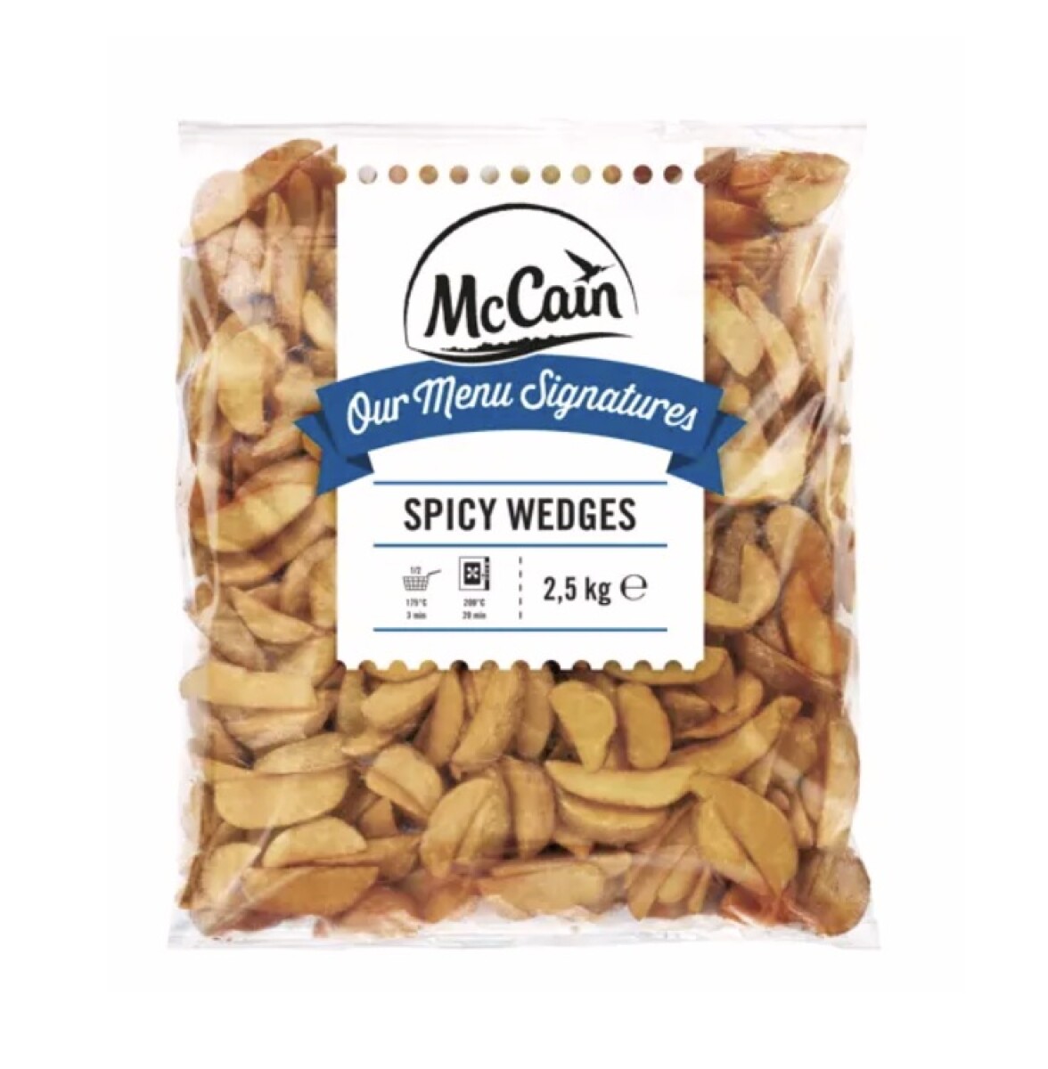 PAPA EN GAJOS PICANTE 2,5KG MCCAIN +SOLO PDE O WEB+ 
