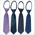 Corbata Estampada Con Cremallera Y Nudo Listo Para Usar Corbata Estampada Con Cremallera Y Nudo Listo Para Usar