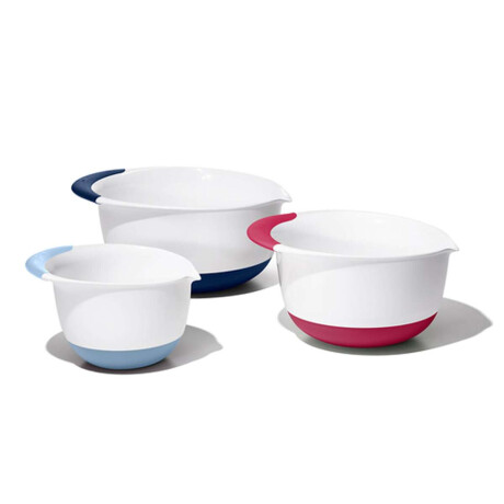 Oxo Gg Juego De 3 Tazones Mezcladores Nuevos Mangos De Colores