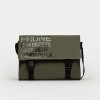 Bandolera Daily en efecto cuero rubber Verde