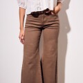 Imagen de Jean Wide Flared Wide Leg - Chocolate