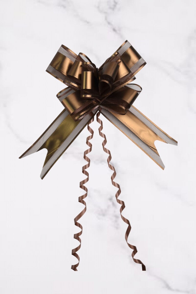 Moño magico grande 5,5 cm x 70 cm - MARRON 