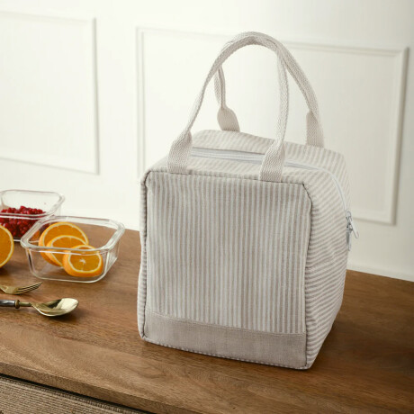 Lunchera conservadora tela 23x17x24cm Beige