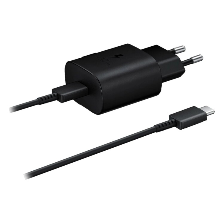 Cargador Samsung 25 W Carga Súper Rápida con Cable USB-C a USB-C Tipo-C