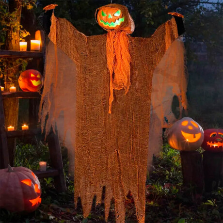 Fantasma Calabaza Decorativo Halloween Luz Y Sonido Hlw001004-m1