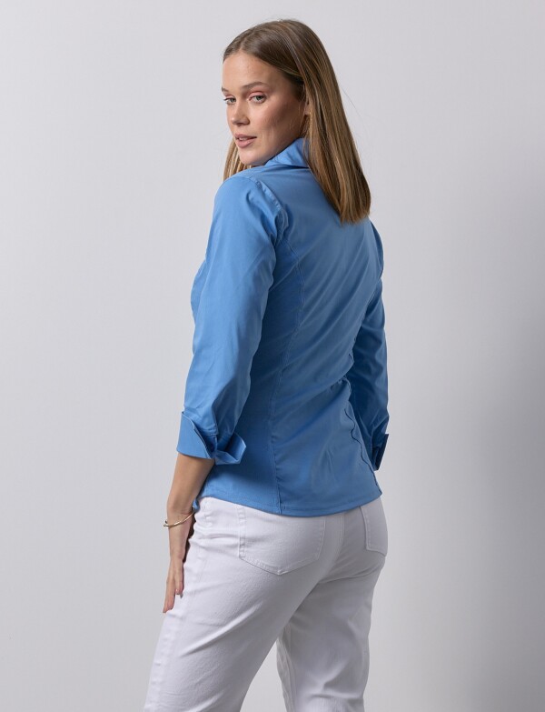 Camisa Tablitas AZUL CLARO