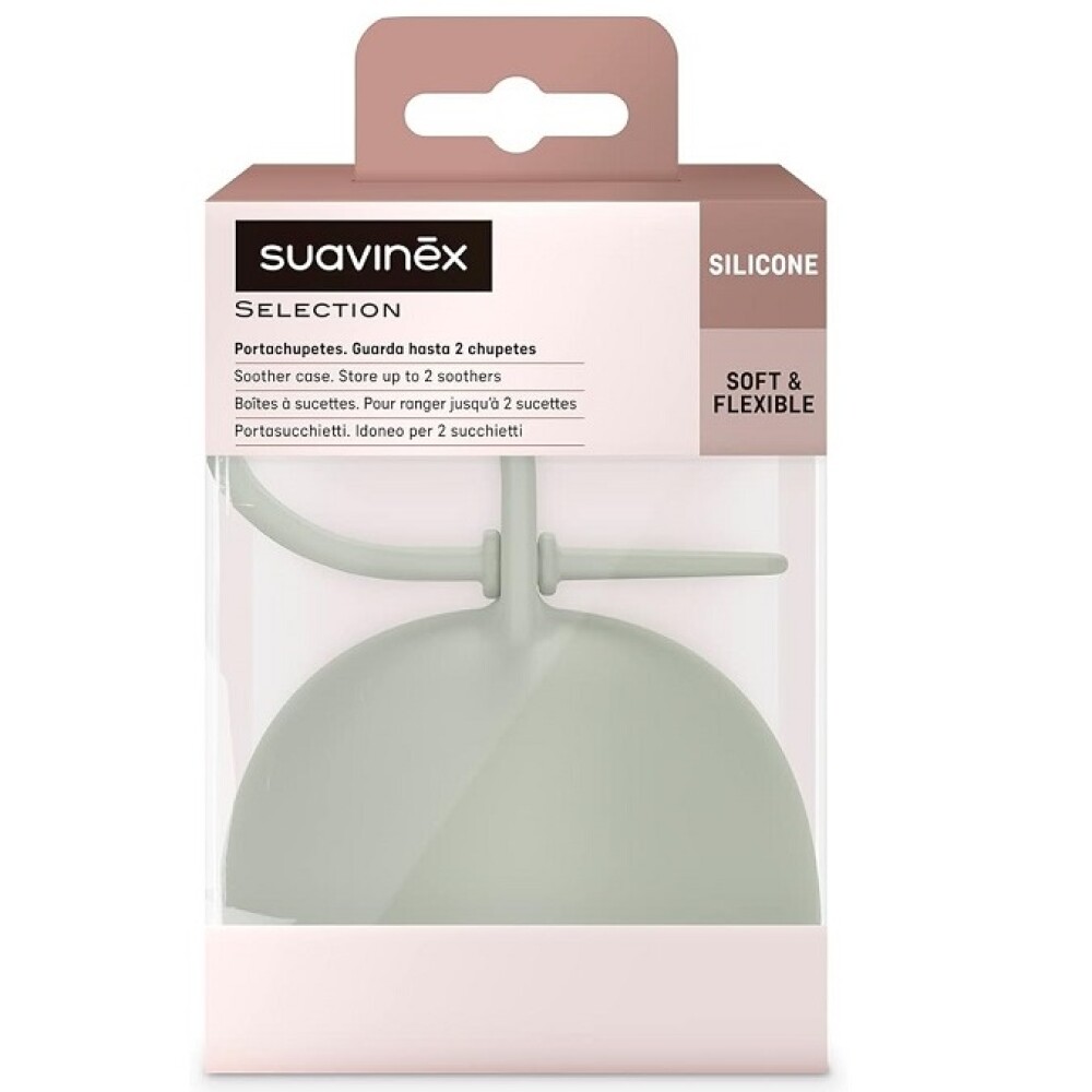 Porta chupete Pod Suavinex silicona Essence Verde