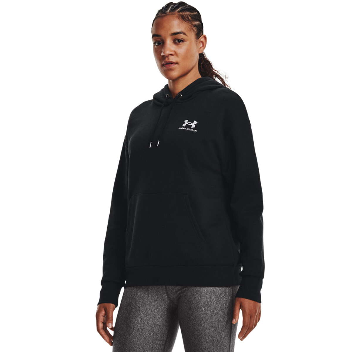 Essential Fleece Hoodie-BLK - BLK-001 