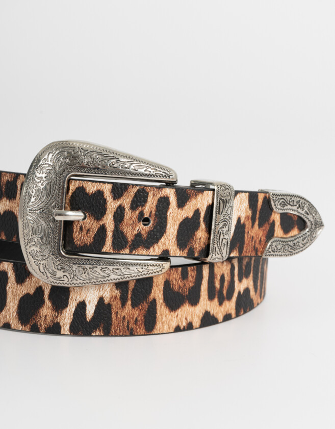 Cinturones y Fajas Tendencia Cinturón Animal Print - Estampado Animal Print