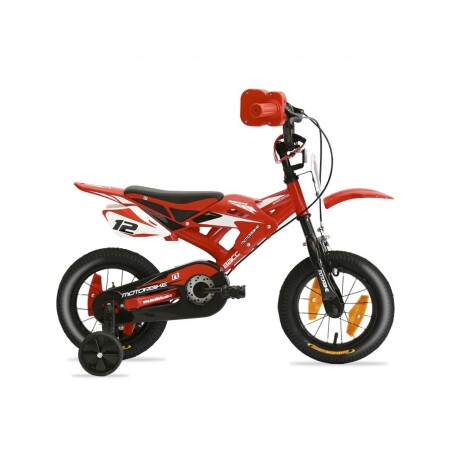 Bicicleta Baccio Motorbike rodado 12 con sonidos Rojo