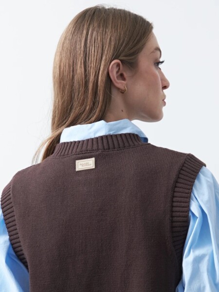 CHALECO D.CASSIN MELT CHOCOLATE