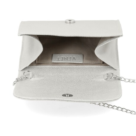 CARTERAS VENET- CUERO CARLETTO PLATEADO