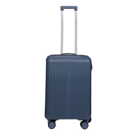 Valija Carry On Rígida Cierre Expandible Candado Ruedas 360° Azul
