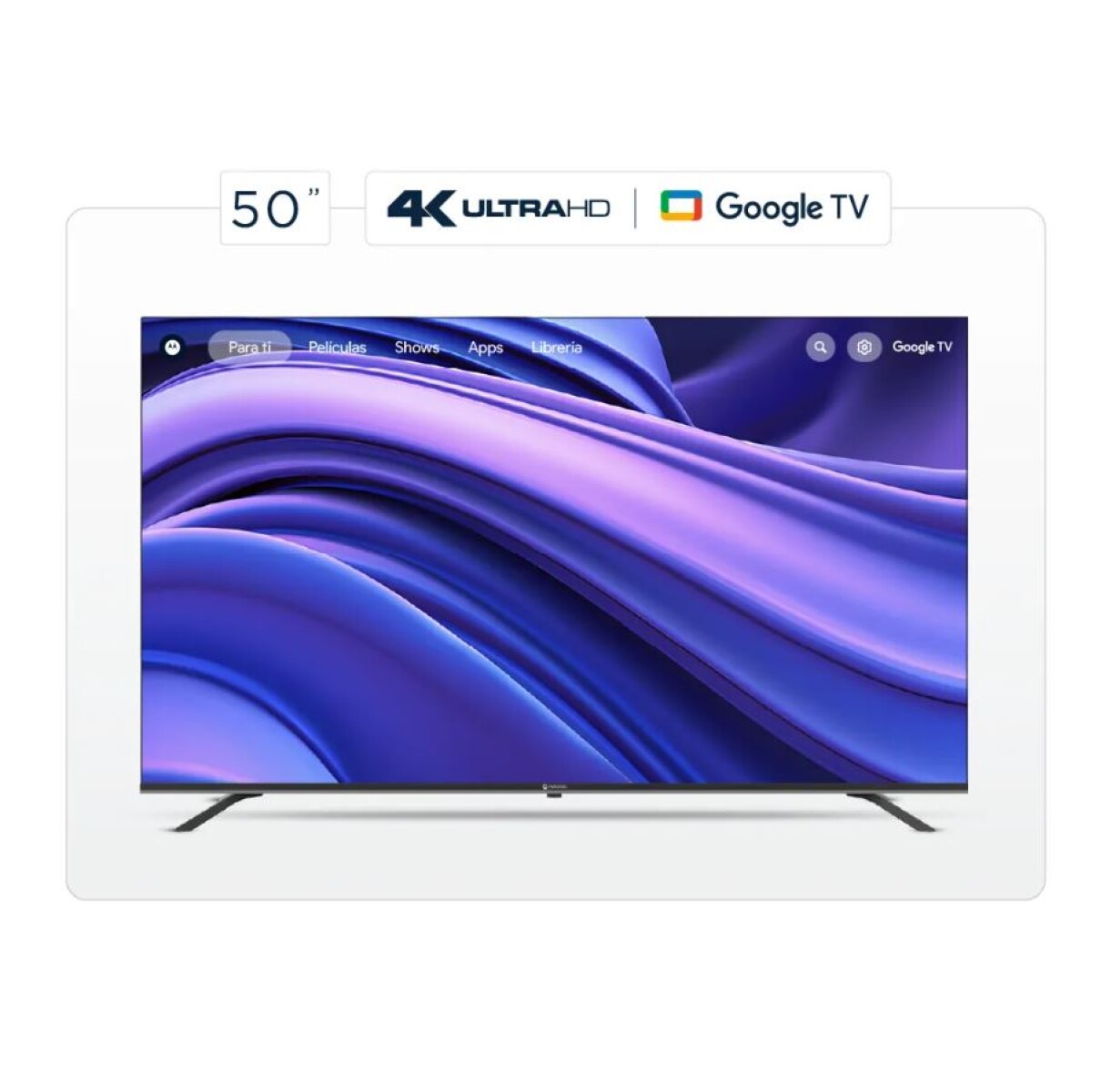 Smart TV 50" UHD Motorola Con Google TV 