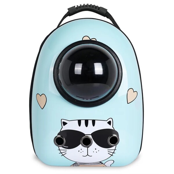 Mochila Transportadora De Mascotas Con Burbuja Gato Perro Variante Diseño Gato