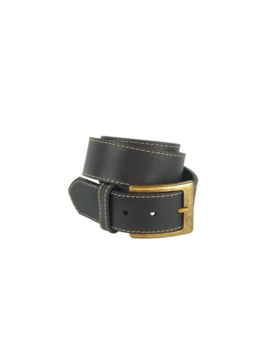 Cinto al corte 40mm c/costura - Negro 