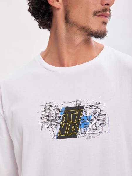 Remera oversize Star Wars Blanco