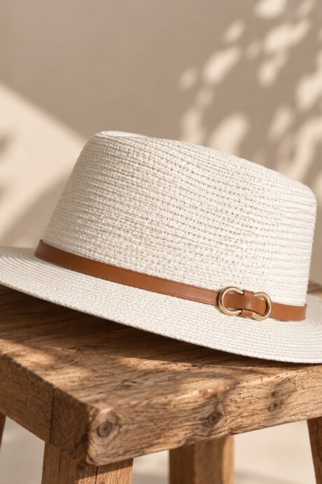 Sombrero Timón Blanco