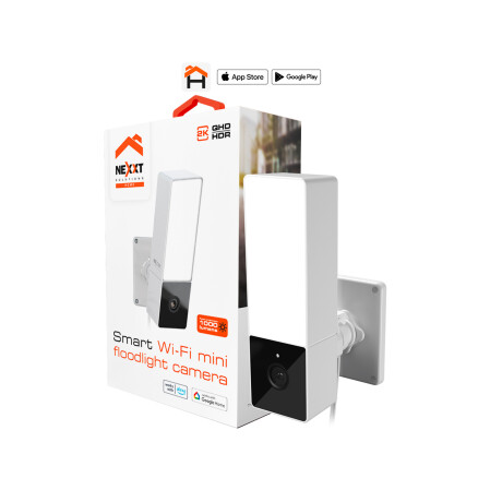Cámara Inteligente Nexxt Wi-Fi con Luz Blanca/Negra
