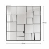 Espejo Decorativo de Pared Cuadrado Tipo Mosaico Moderno Espejo Decorativo de Pared Cuadrado Tipo Mosaico Moderno