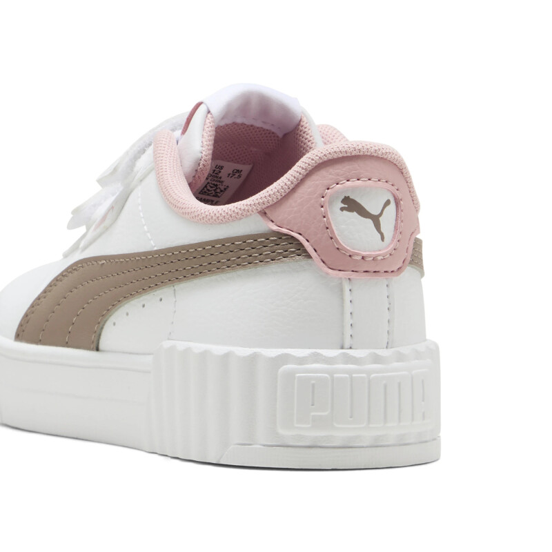 Championes PUMA Carina 3.0 V PS Niños 401478 18 Blanco-rosa Viejo