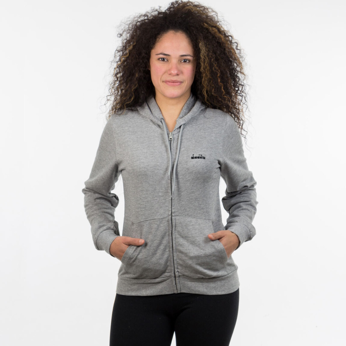 Campera Deportiva Mujer Diadora - Gris 