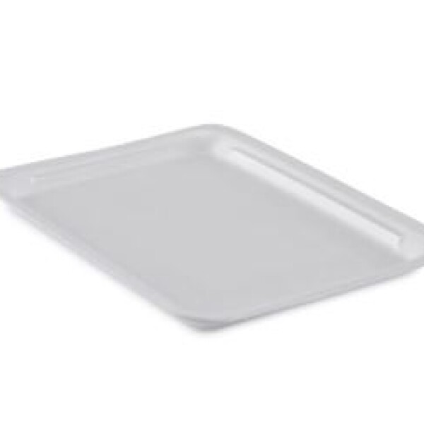 BANDEJA DE ESPUMA BLANCA 18 X 24 X 1,5cm BLANCO