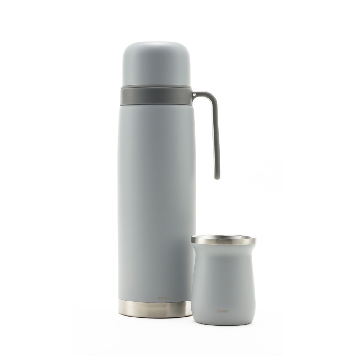 Set termo Comet Bologna 1 lt + Mate de 160 ml - Gris 