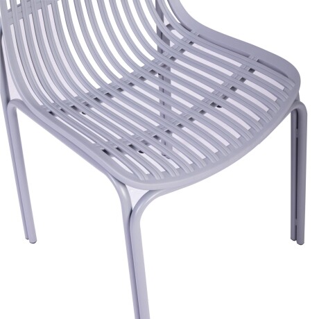 SILLA DE COMEDOR POLIPROPILENO GRIS LISA
