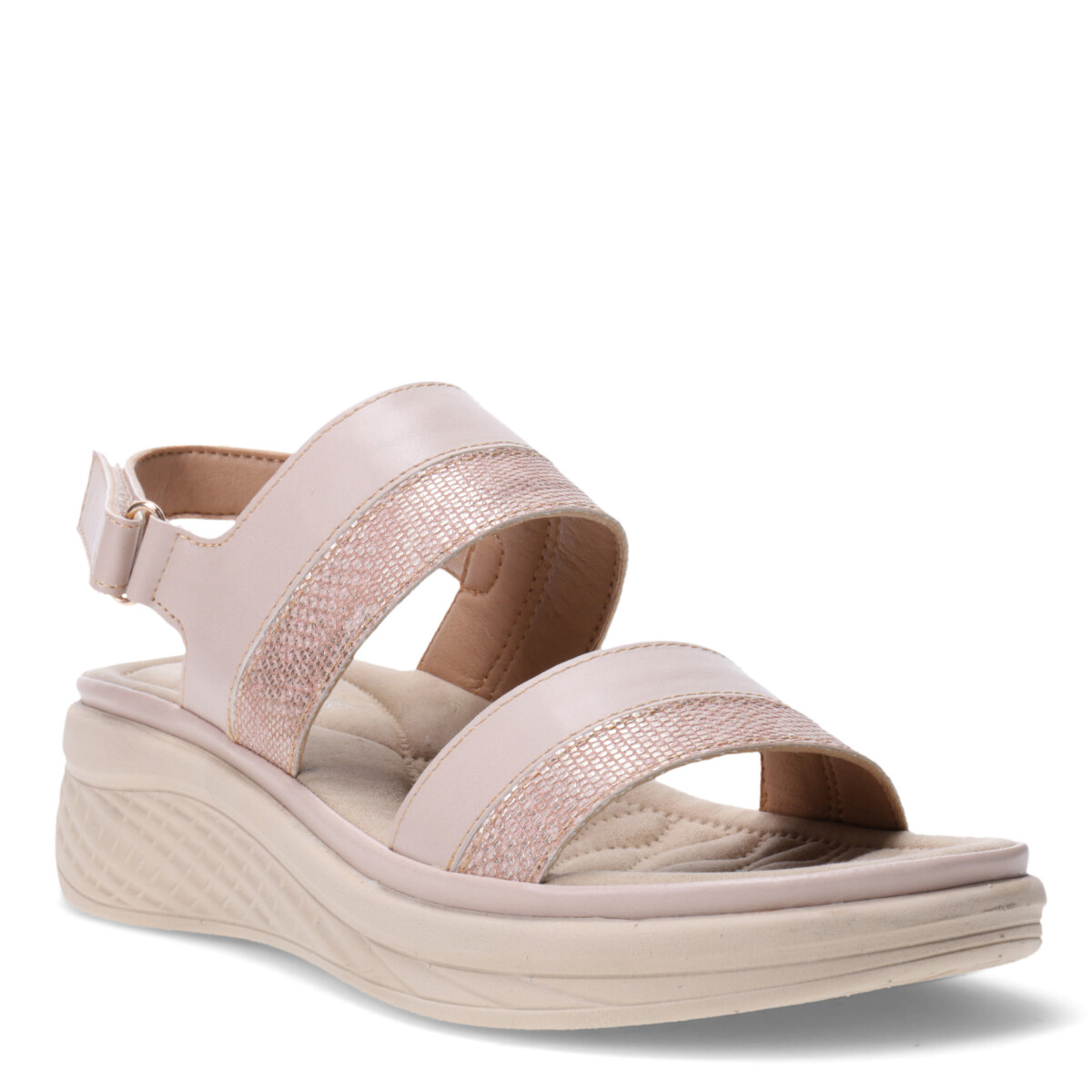Sandalias de Mujer Lady Confort CONQUES con tira atrás - Beige 
