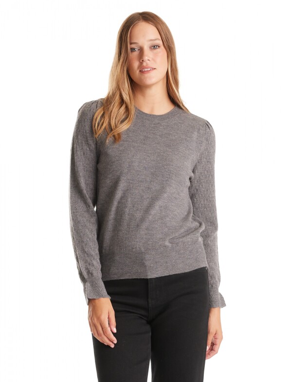 Buzo Manga Rombos GRIS