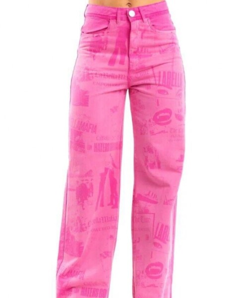 Pantalon Color Rosado By La Bellamafia U