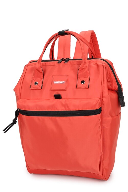 Mochila boca de pez multicierres Rojo