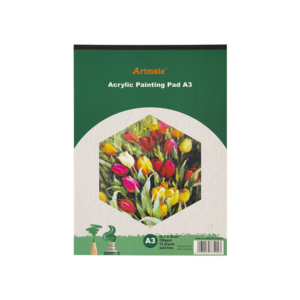 Block para pintar acrílico Artmate 15 hojas - A3 