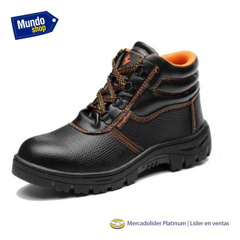 Calzado Botas Borcego De Seguridad Para Trabajo Reforzado Negro