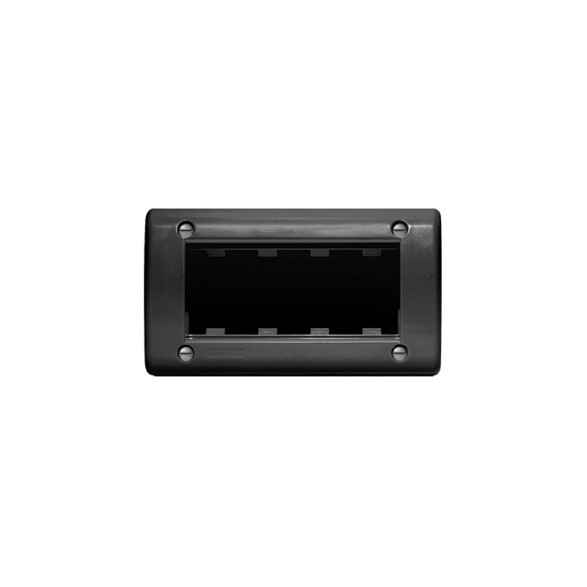 Caja exterior para 4 módulos negro - Ave C55616N