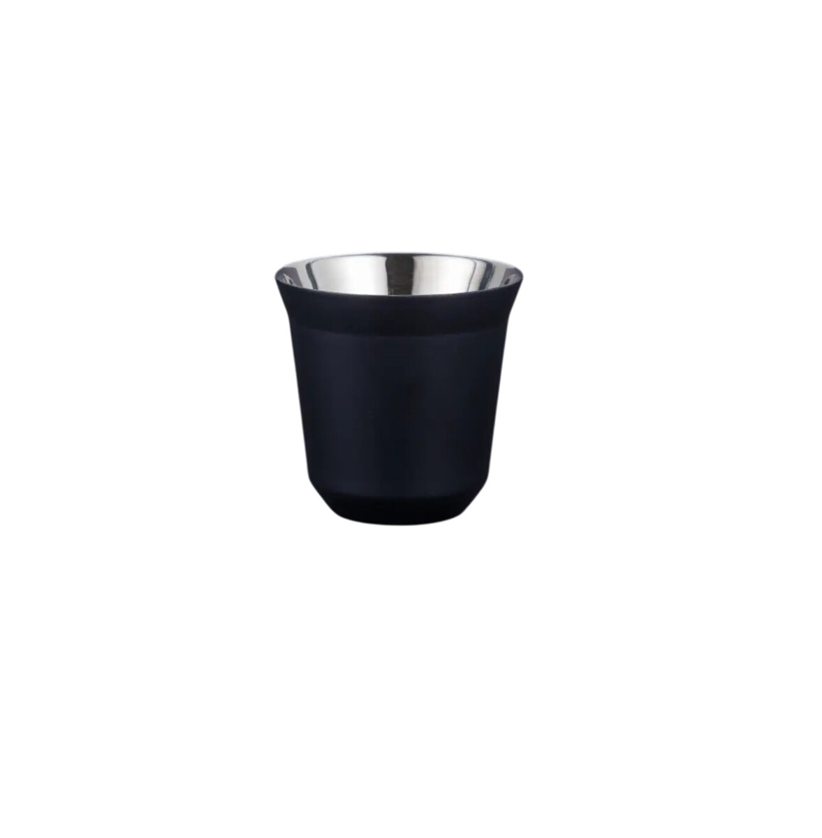 Taza pocillo de acero doble pared - 80ml - Negro 
