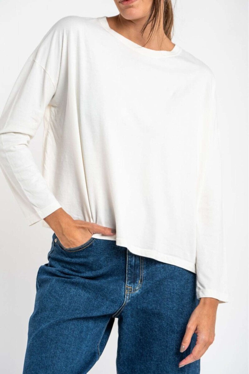 Remera Manga Larga Lavada - Nacar 