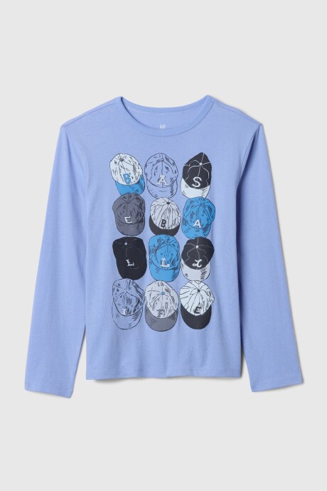 Remera Logo Gap Manga Larga Niño Sports Multi