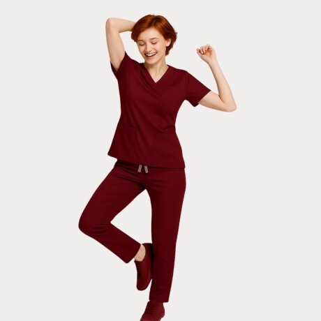 Pantalón Classic Dama ARGON Elastizado Vino