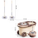 Balde Trapeador Centrifugado Acero Inox 5lts + Mopa Beige