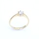 Anillo solitario en oro 18k amarillo y brillante Anillo solitario en oro 18k amarillo y brillante