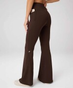 Leggings Flare Oasis PureLuxe High-Waisted Crossover Mujer Cacao