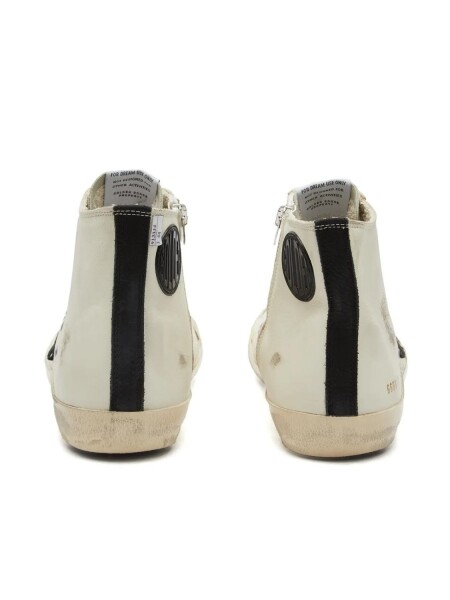 Golden Goose-Botines de cuero, Francy Classic Blanco