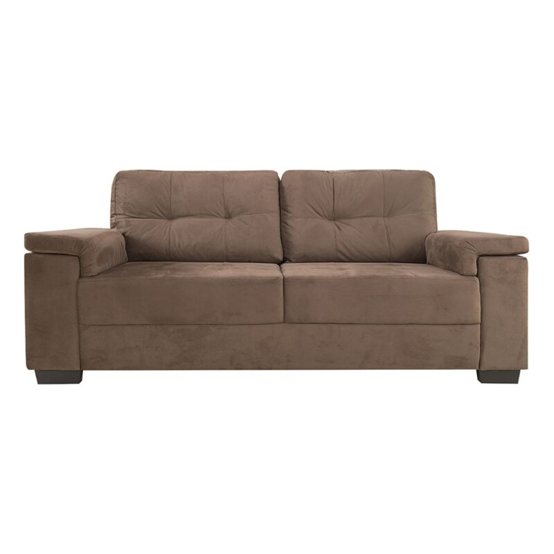 Sillón Sofá Luares 3 Cuerpos Tela Chocolate Sillón Sofá Luares 3 Cuerpos Tela Chocolate