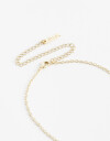 Cadena Corta con Dije Cubic zirconia Collar Con Dije Floral Cubic Dorado - Dorado