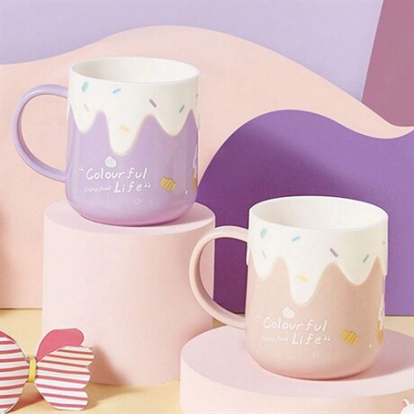 Vaso taza escolar helado Lila