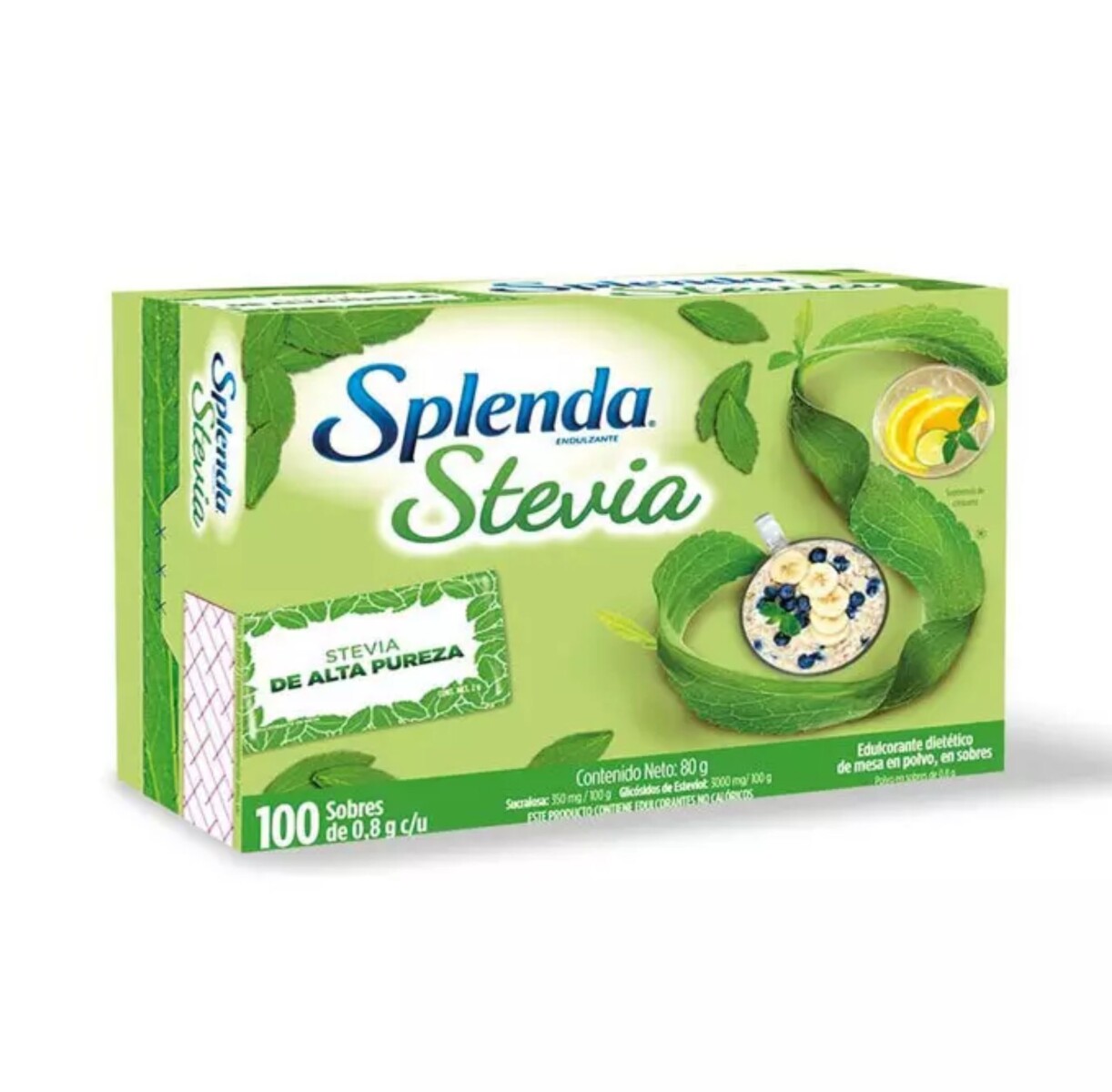 Edulcorante 100 sobres Splenda Stevia 